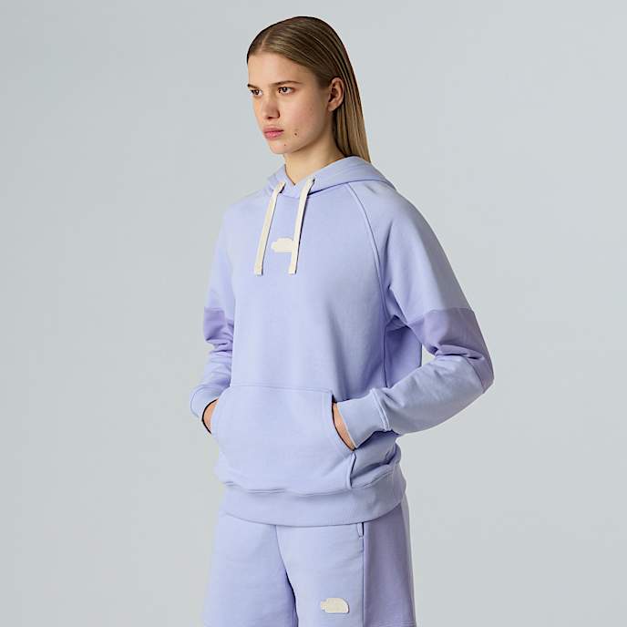 Terry relaxt geschnittener Kapuzenpulli für Damen - 1