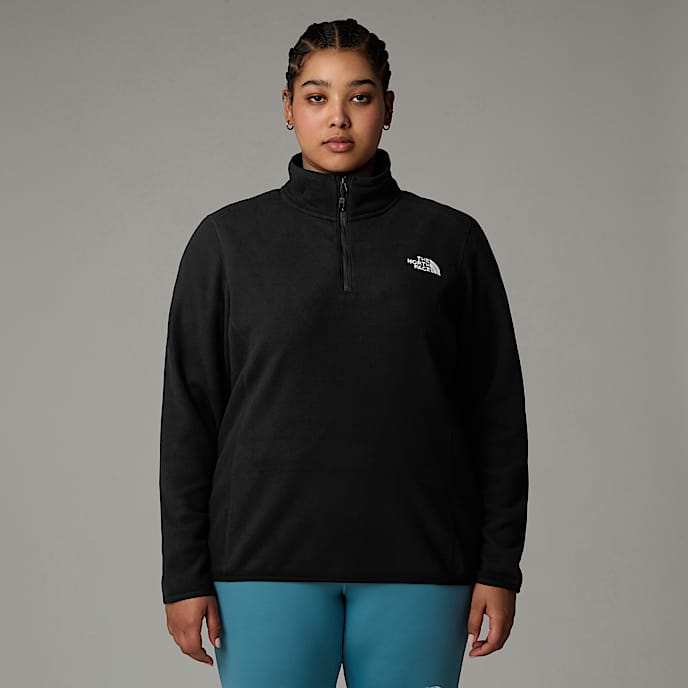 Women's Plus Size 100 Glacier 1/4 Zip Fleece - 1