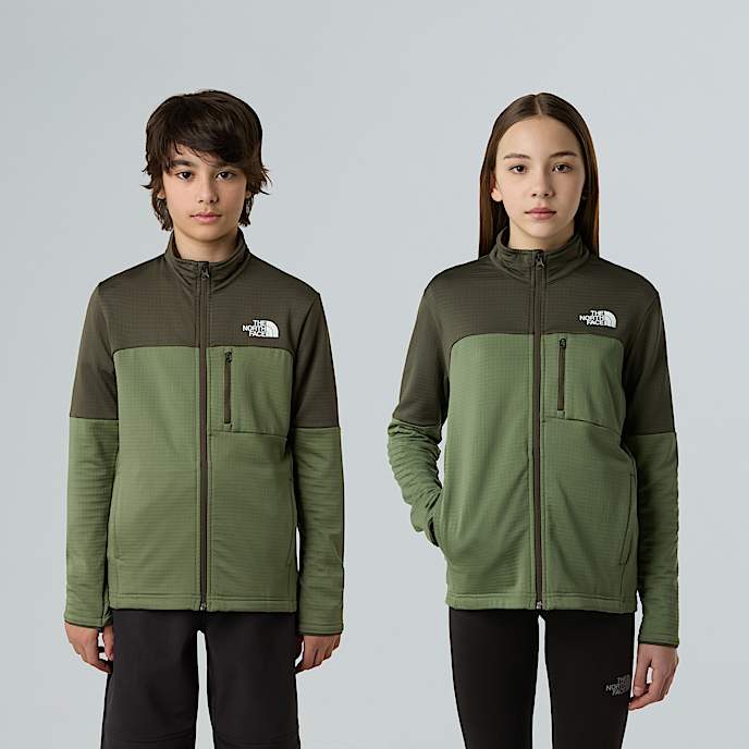 Hike Midlayer-Jacke mit durchgehendem RV für Jugendliche - 1