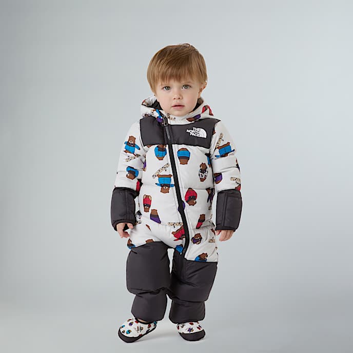 1996 Retro Nuptse Einteiler mit Aufdruck für Babys - 1