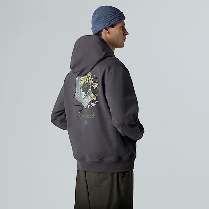 Sudadera holgada con capucha y estampado gráfico Connect unisex - 1