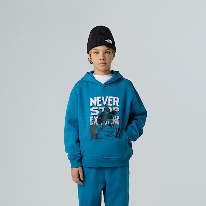 Boys' Sports Oversized Graphic Hoodie - 1