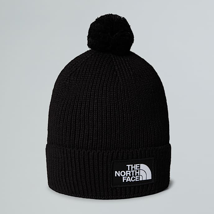 Berretto con pompon e riquadro con logo TNF - 1