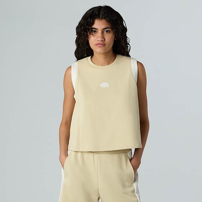 Canotta corta in vita Terry Relaxed da donna - 1