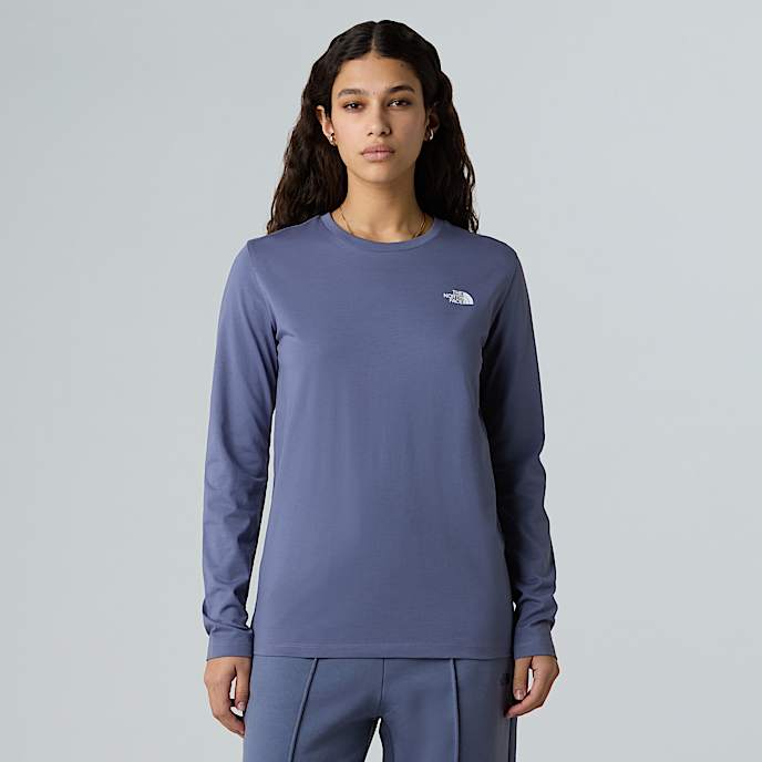 Women’s Long-Sleeve Simple Dome T-Shirt - 1