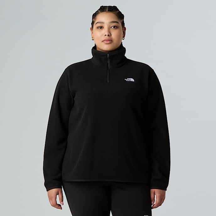 Glacier Fleece mit 1/4-langem RV in Übergröße für Damen - 1