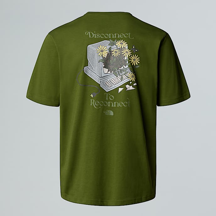 Camiseta holgada con estampado gráfico Connect unisex - 1