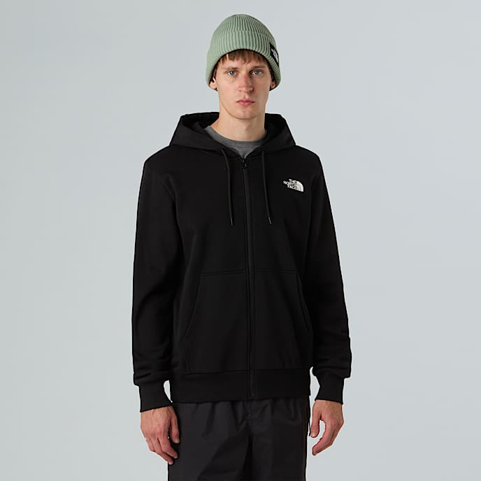 Simple Dome-hoodie met volledige rits voor heren - 1