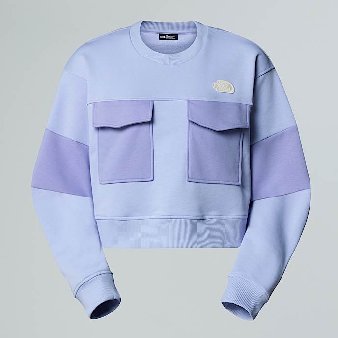 Women’s Terry Oversized Cropped Sweatshirt - 1