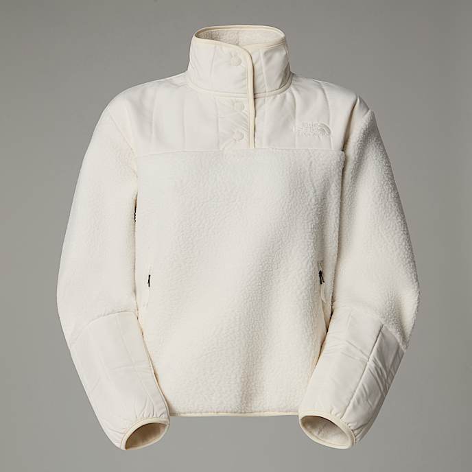 Womens white fleece pullover clearance