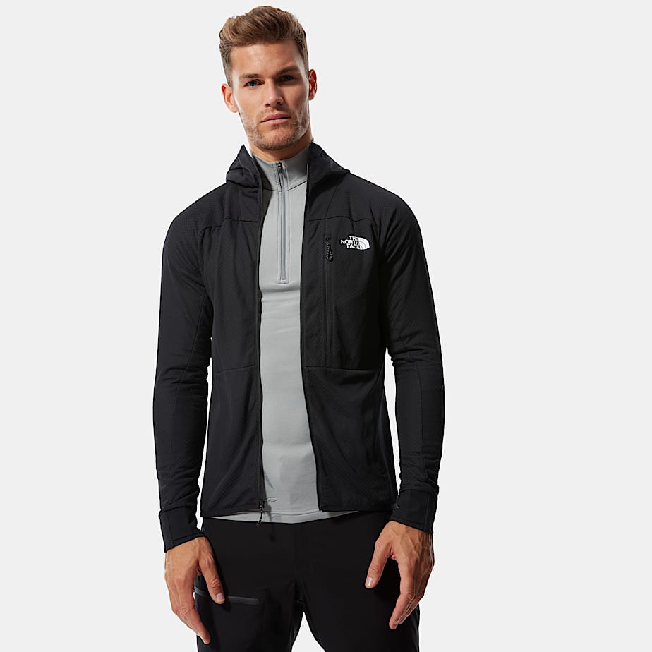 Mens Summit Series L2 Hooded Fleece TNF ALT3