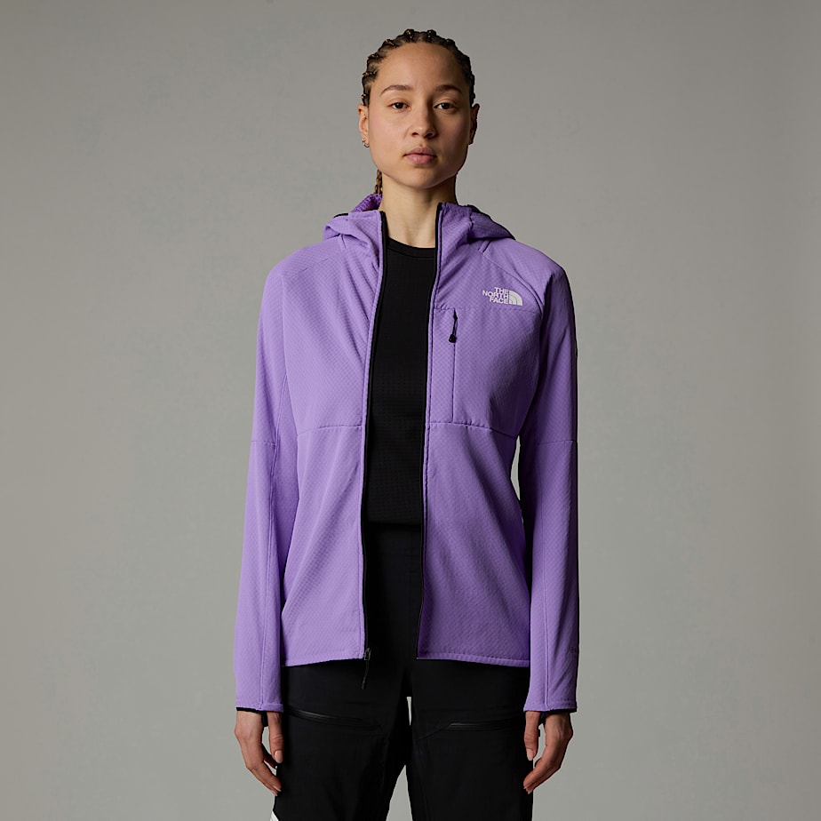 Womens Summit Series FUTUREFLEECE Hooded Jacket TNF ALT4