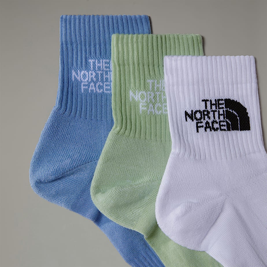 Multi Sport Cushion 14 Socks TNF TNF WhiteMisty SageSteel Blue ALT2