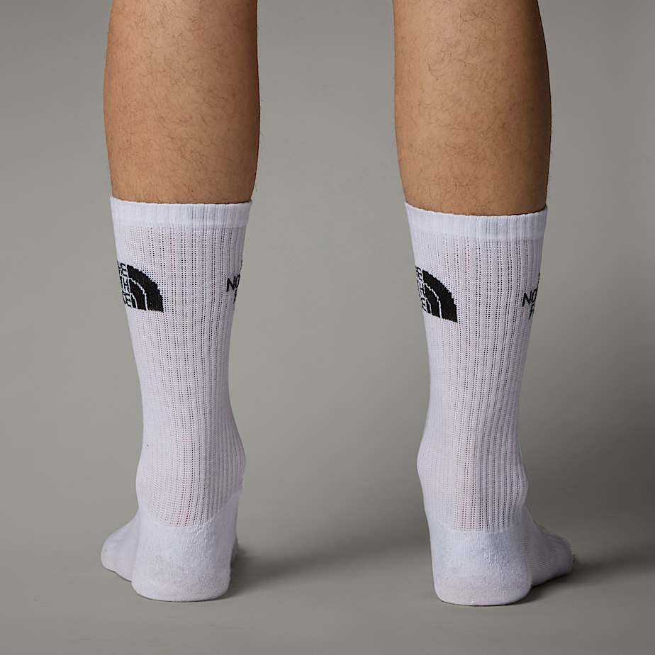 Multi Sport Cushion Crew Socks TNF TNF White ALT4