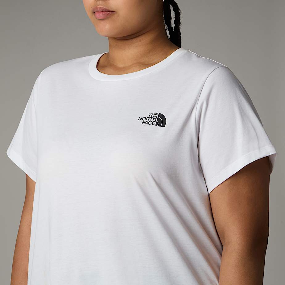 Plus Size Simple Dome TShirt Dress W TNF ALT3