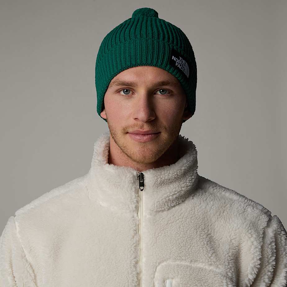 TNF Logo Boxbeanie met pompom TNF ALT1