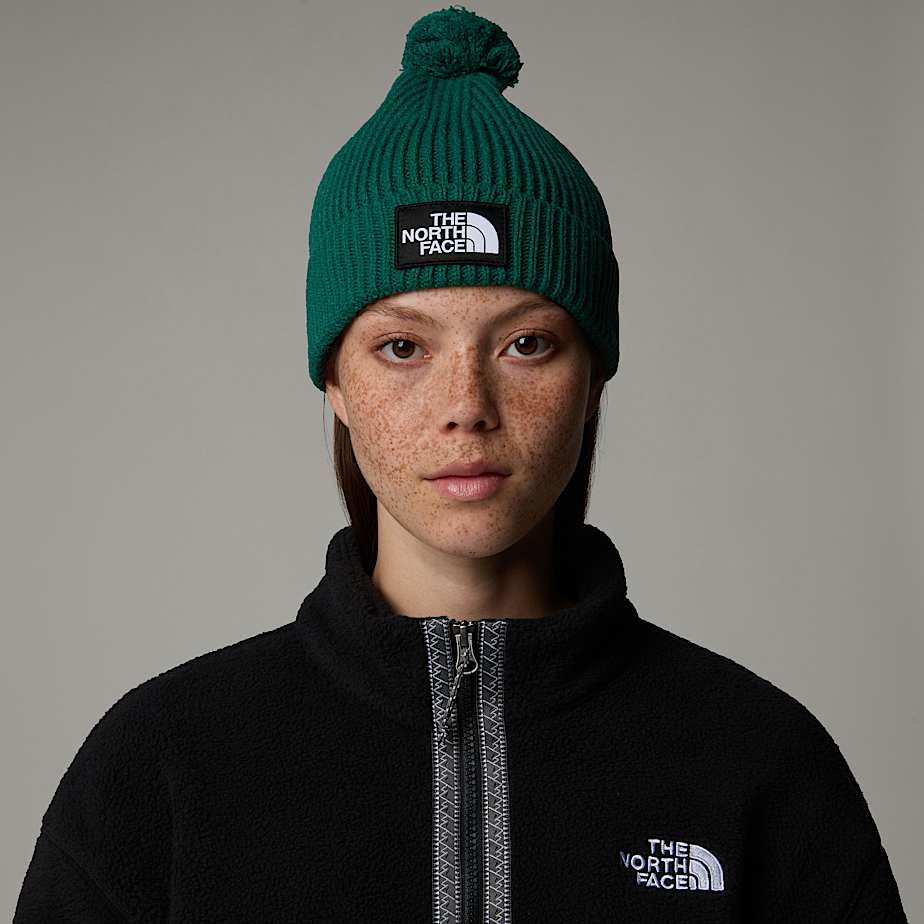 TNF Logo Boxbeanie met pompom TNF ALT3