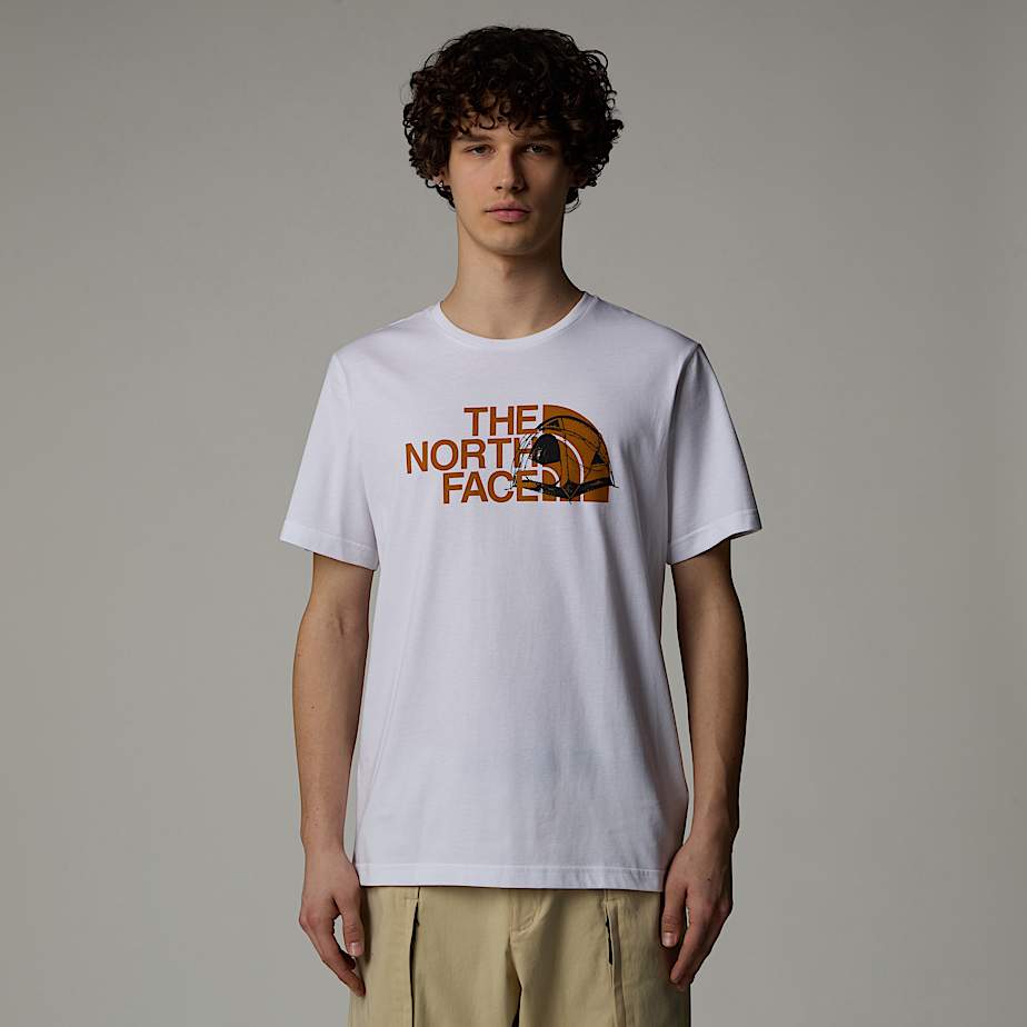 Mens Graphic Half Dome TShirt TNF HERO