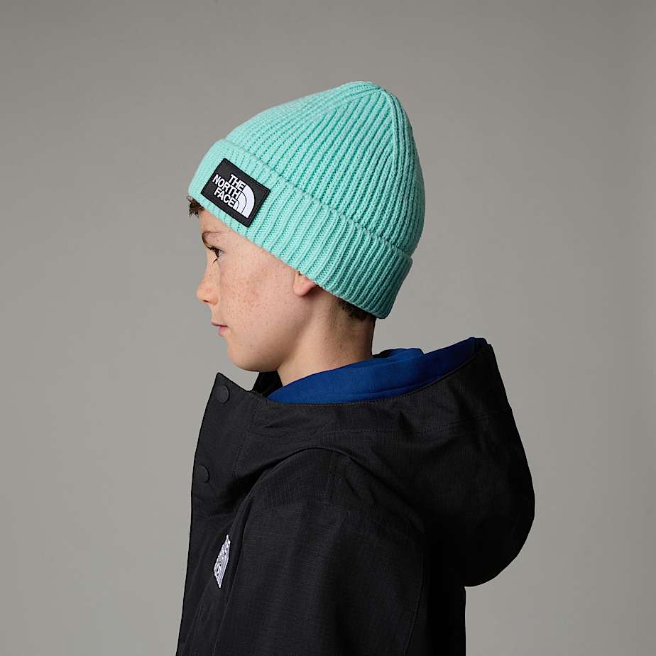 TNF Box Logo-beanie met boord voor kids - 4