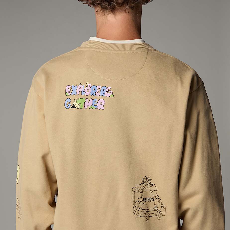 Mountain Cleanup relaxt geschnittenes Sweatshirt in Oversize Unisex TNF ALT7