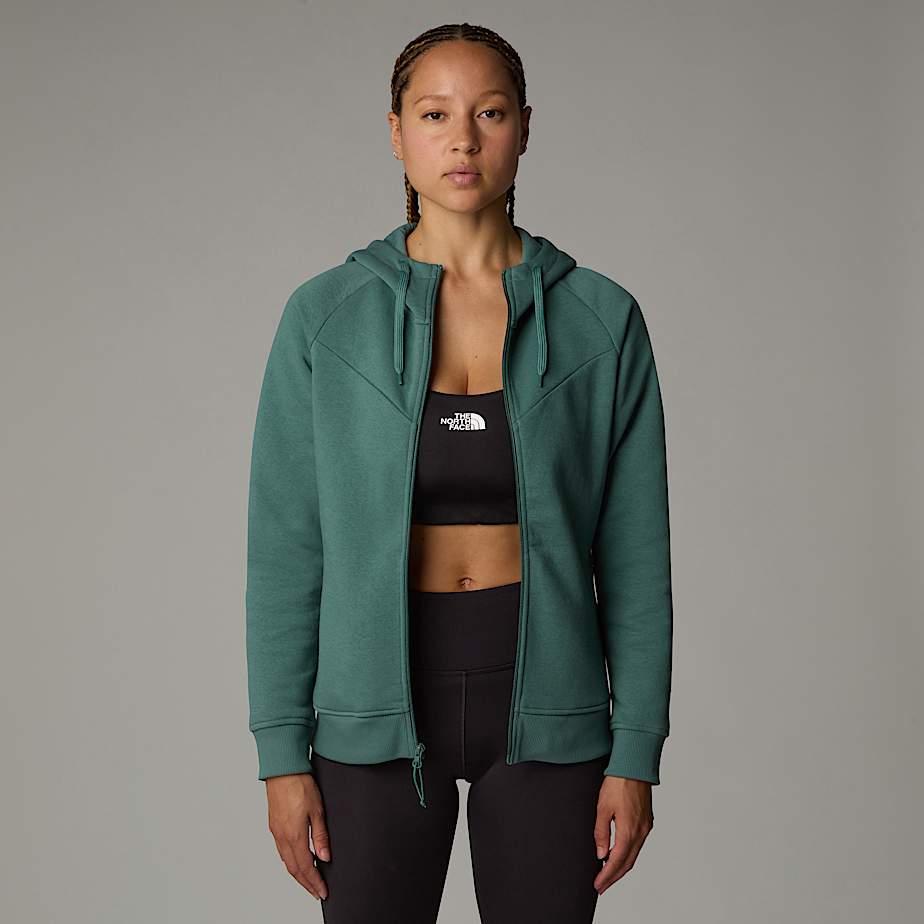 Zuum Fleece Kapuzenpulli mit durchgehendem RV fr Damen TNF ALT5