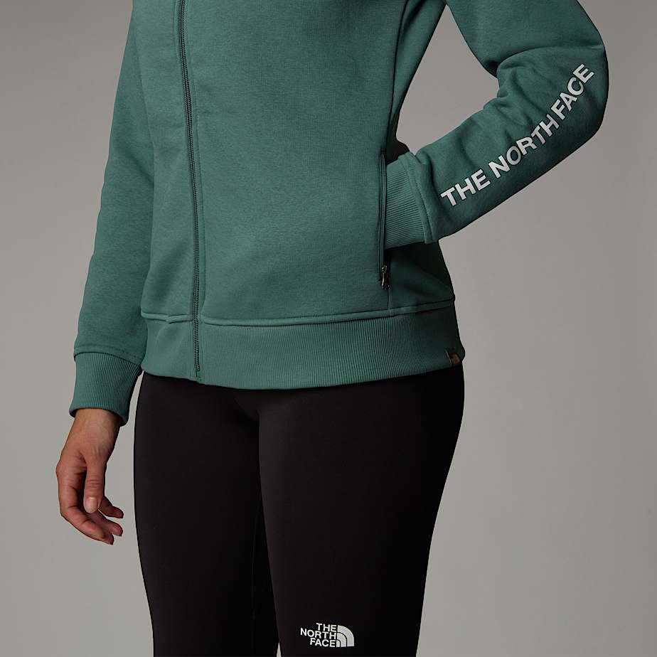 Zuum Fleece Kapuzenpulli mit durchgehendem RV fr Damen TNF ALT6