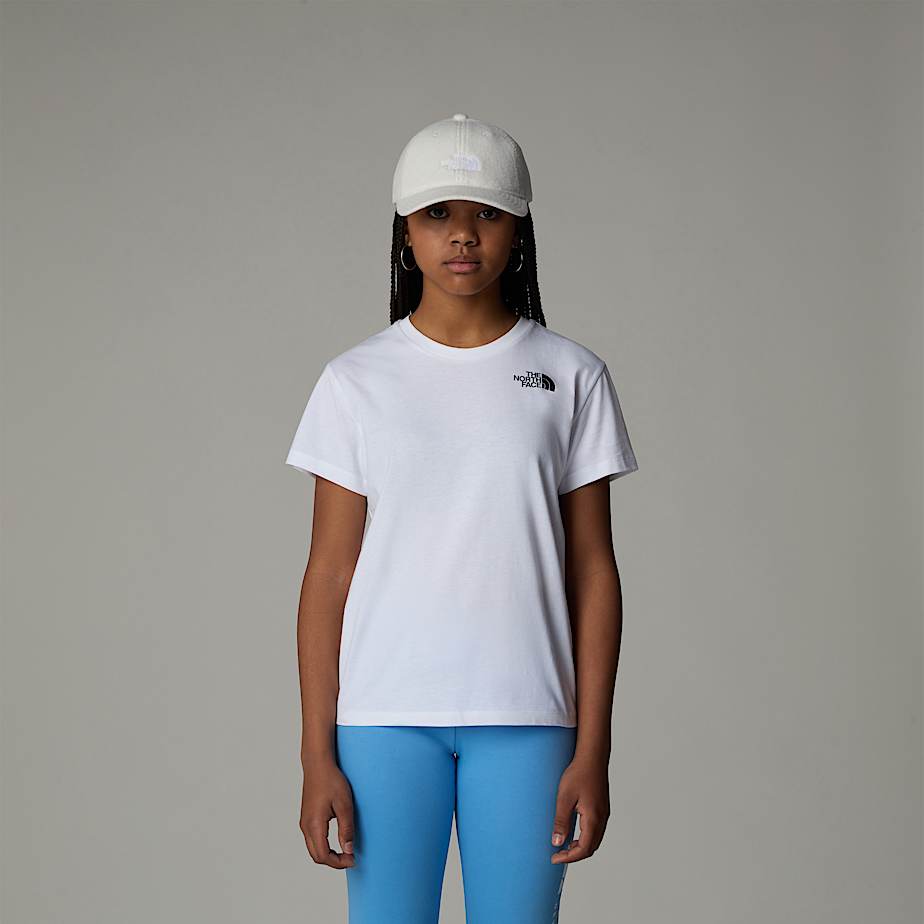 Girls Vertical Graphic Relaxed TShirt TNF ALT3