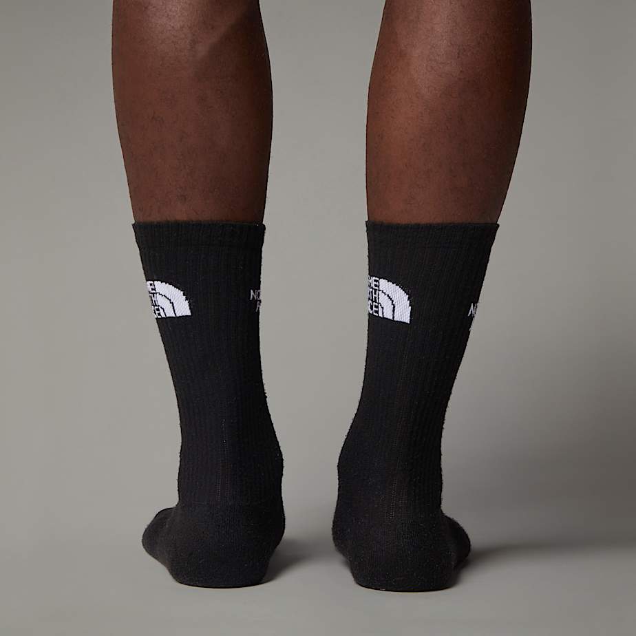 Multi Sport Cushion Crew Socks TNF TNF Black ALT4
