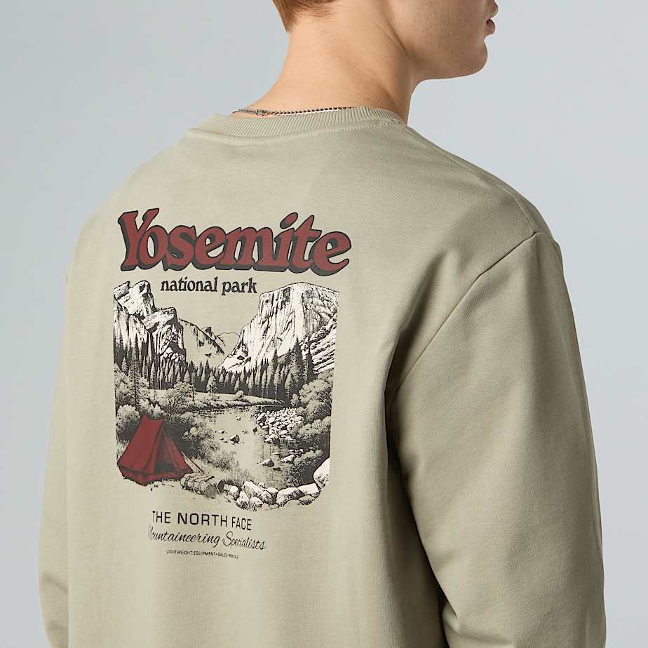 Vintage Postcard Relaxed Sweatshirt Unisex TNF ALT6