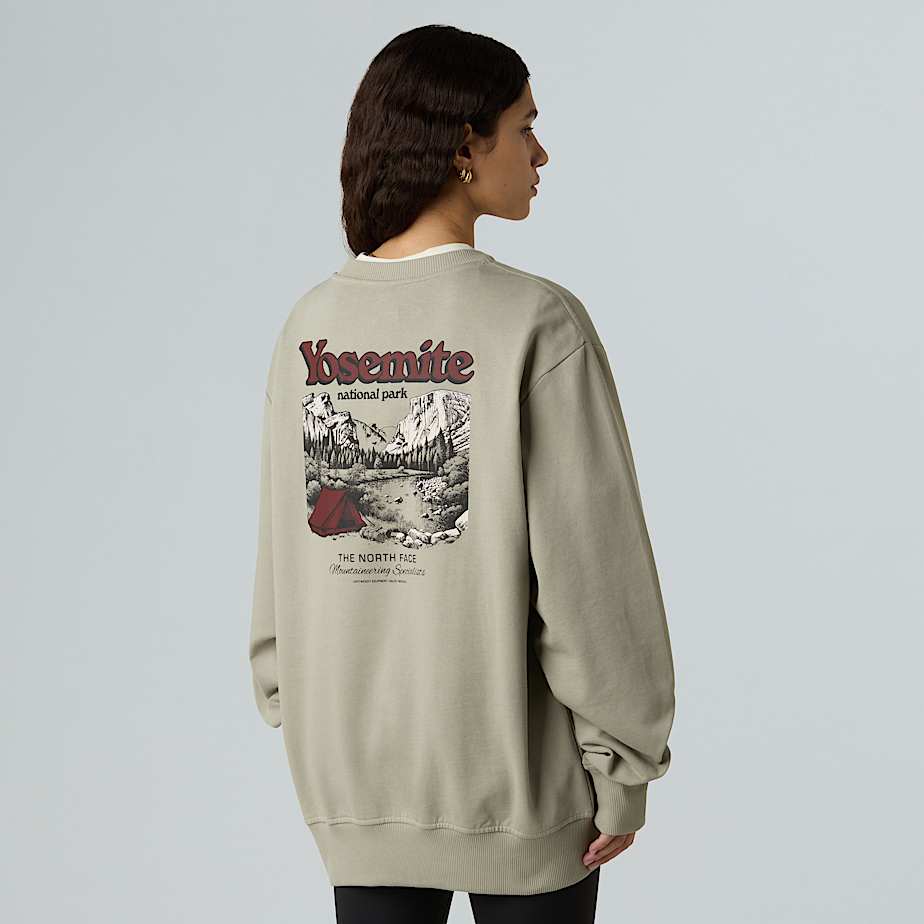 Vintage Postcard Relaxed Sweatshirt Unisex TNF ALT7