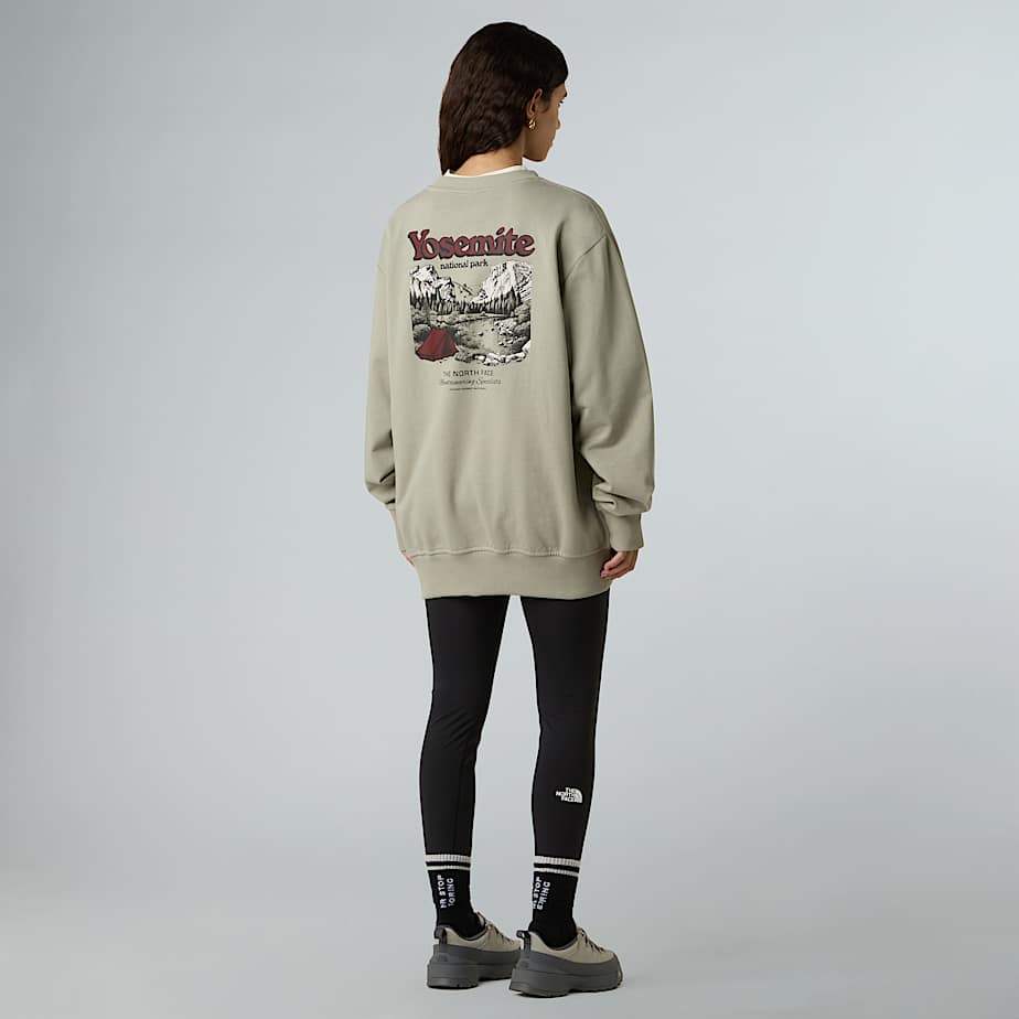 Vintage Postcard Relaxed Sweatshirt Unisex TNF ALT9