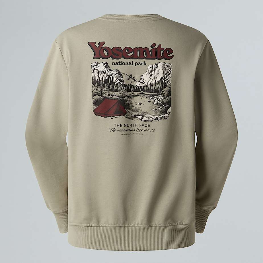 Vintage Postcard Relaxed Sweatshirt Unisex TNF HERO