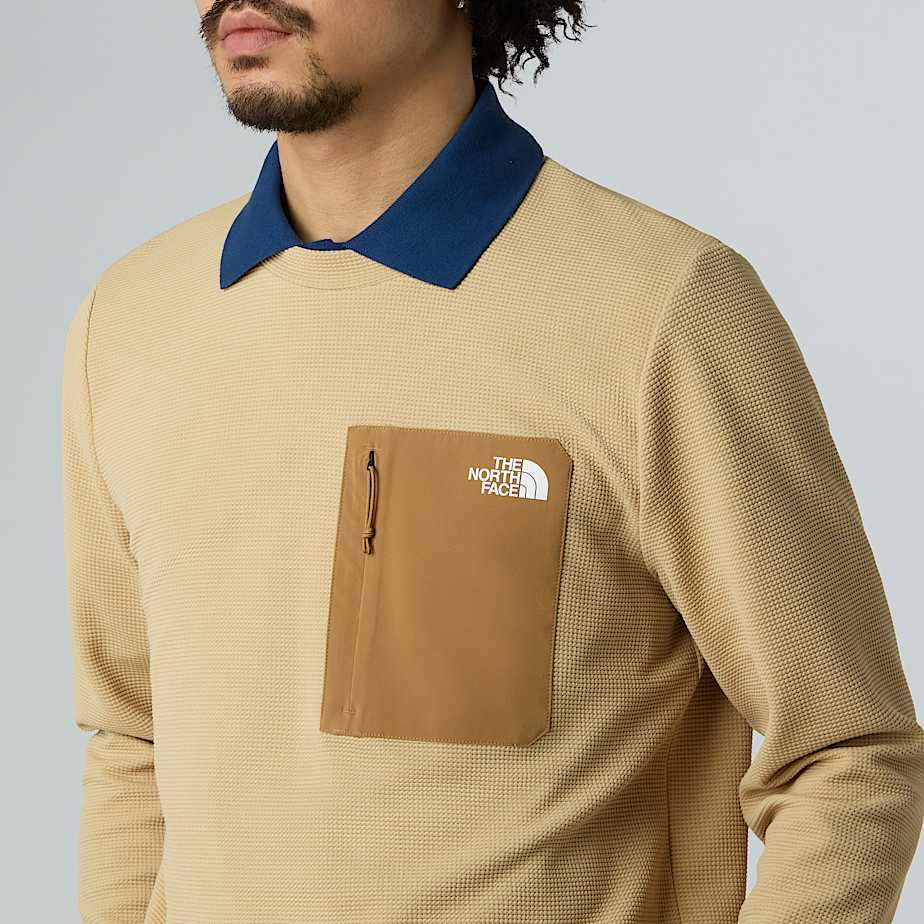 Kechasweatshirt voor heren TNF Khaki StoneUtility Brown ALT3