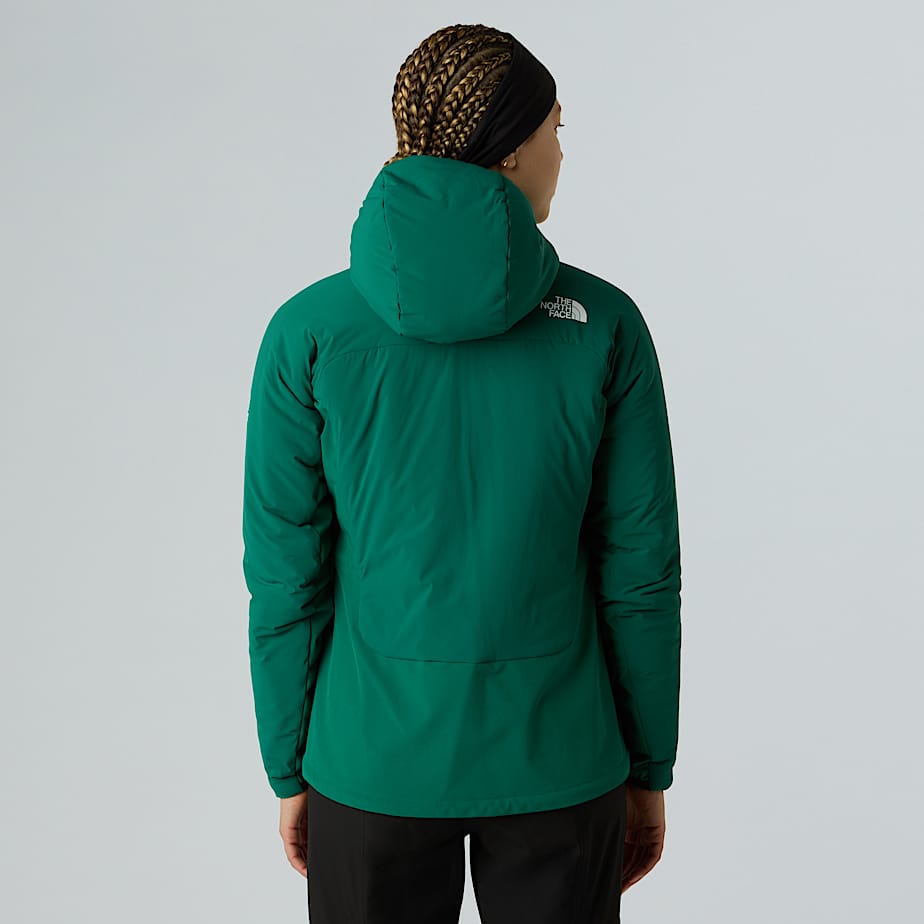 Womens Summit Casaval Hybrid Hooded Midlayer Hoodie TNF Evergreen ALT2