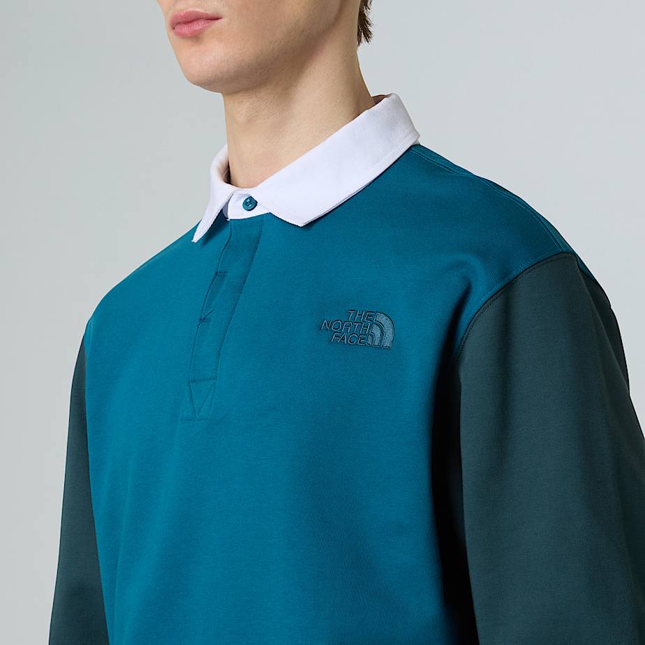 Colourblock Relaxed Rugby Shirt M - 4