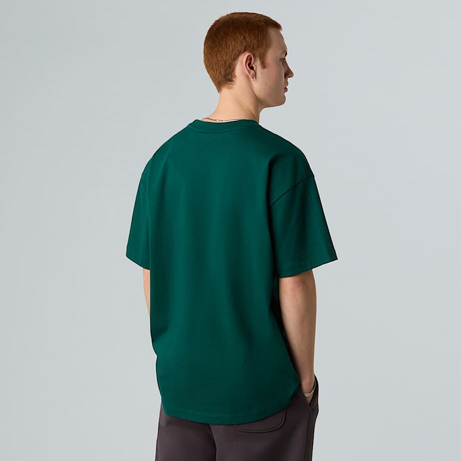 Tshirt de malha Red Box unissexo TNF Hunter Green ALT2