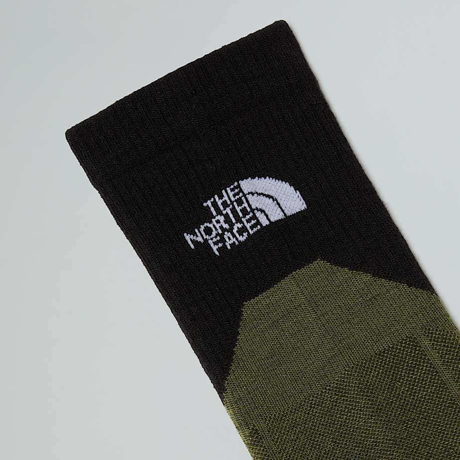 Hiking Crew Socks TNF Bark MistWoodland GreenTNF Black ALT3