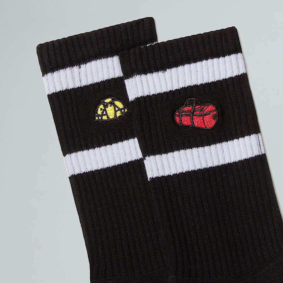 Everyday Crew TNF Icons Socks 2pack TNF ALT1