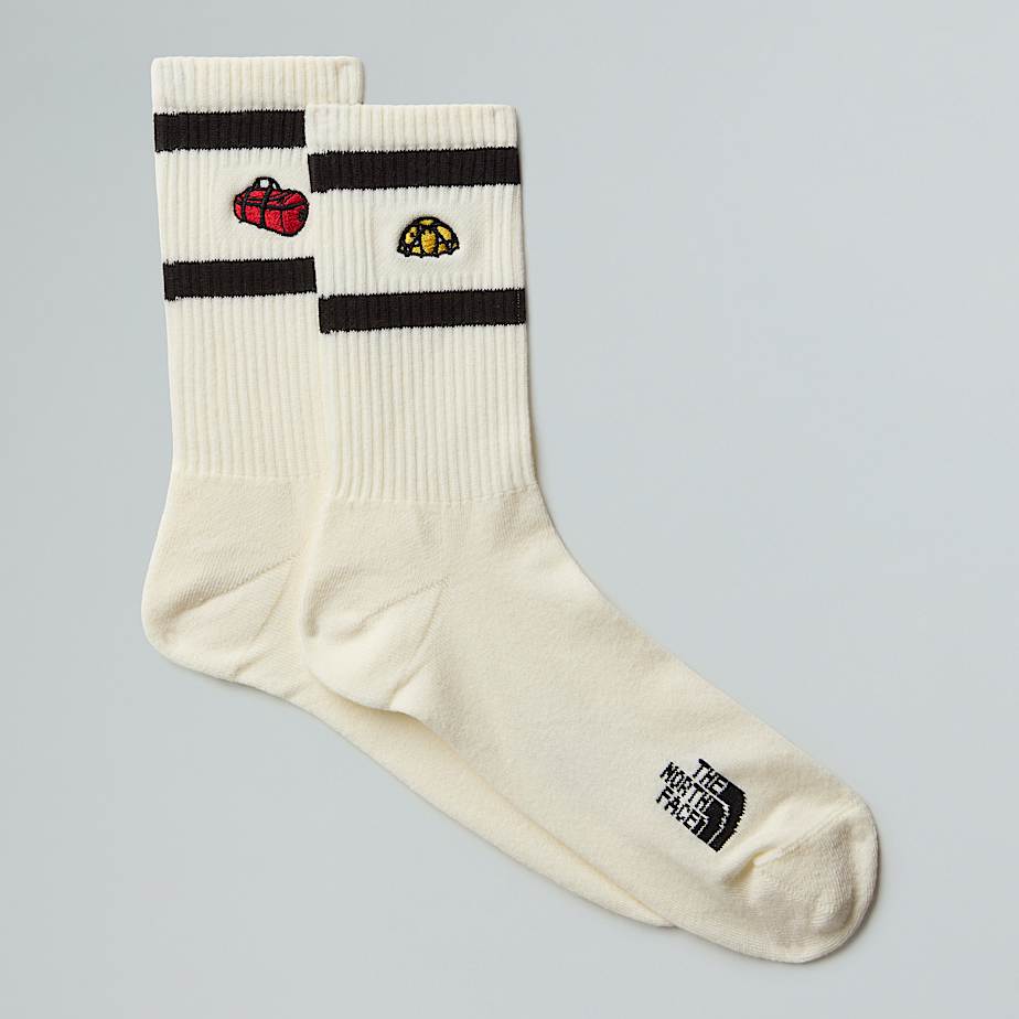 Everyday Crew TNF Icons Socks  2 Pack TNF White Dune HERO