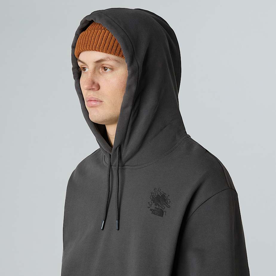 Luźna bluza unisex z kapturem i grafiką Powder Days - 6