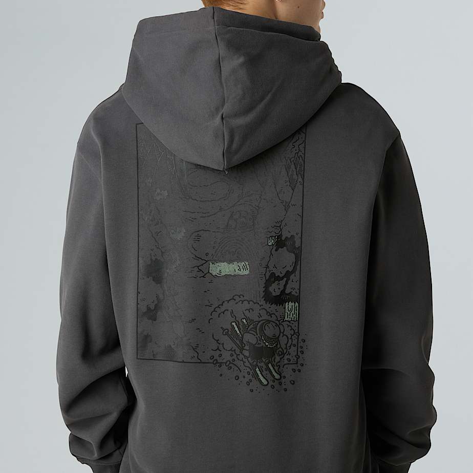 Luźna bluza unisex z kapturem i grafiką Powder Days - 7