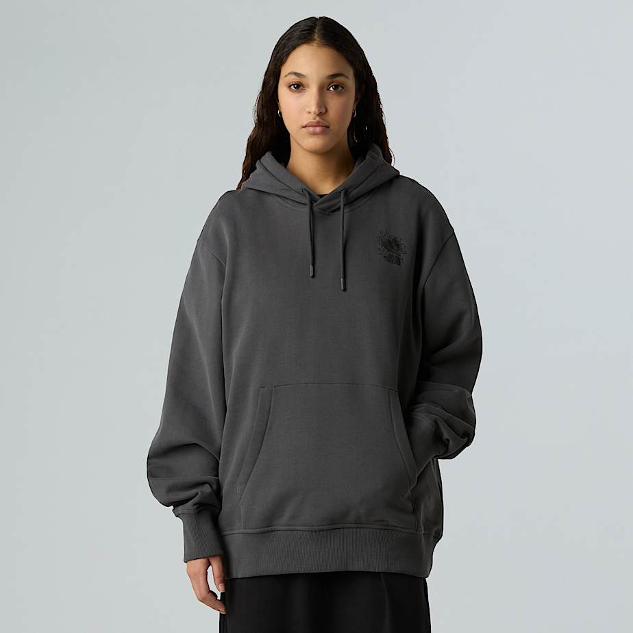 Luźna bluza unisex z kapturem i grafiką Powder Days - 9