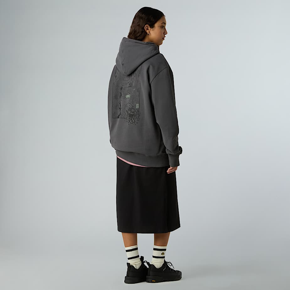Luźna bluza unisex z kapturem i grafiką Powder Days - 10