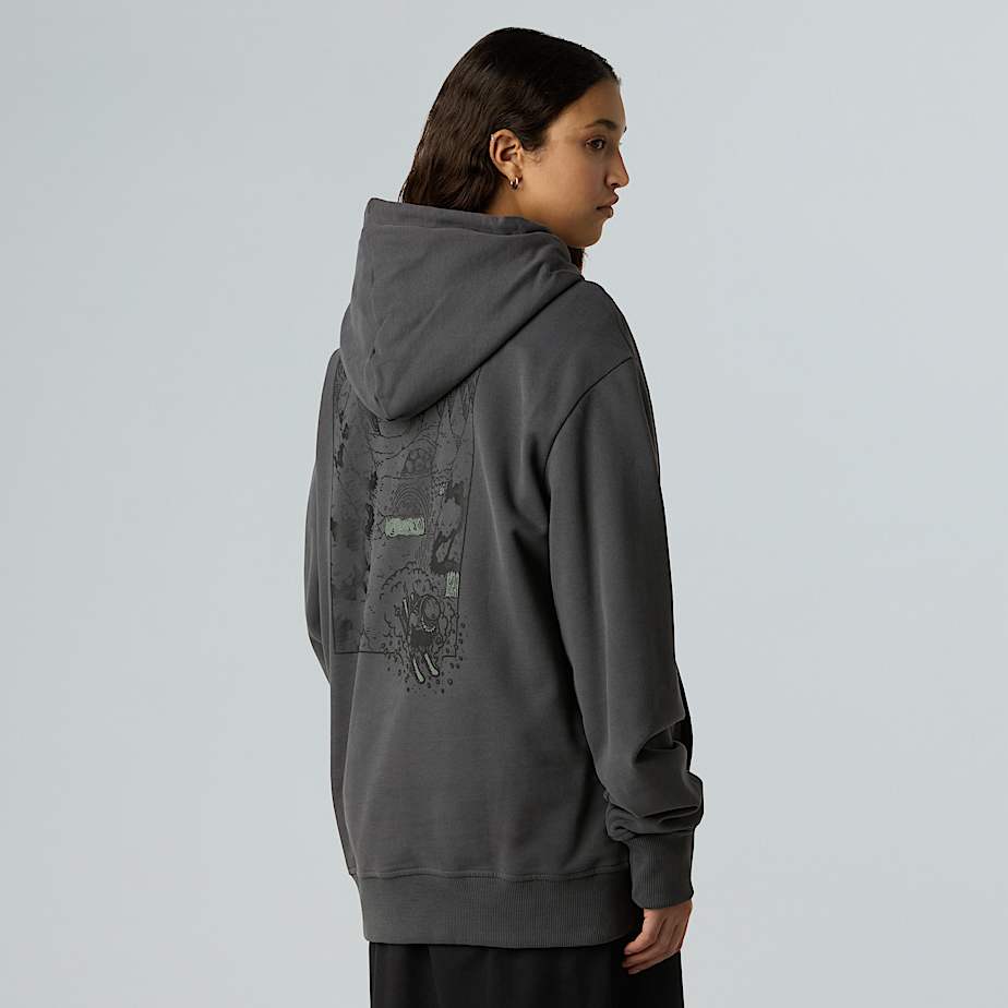 Luźna bluza unisex z kapturem i grafiką Powder Days - 11