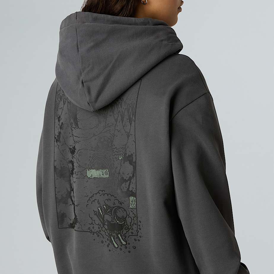 Luźna bluza unisex z kapturem i grafiką Powder Days - 13