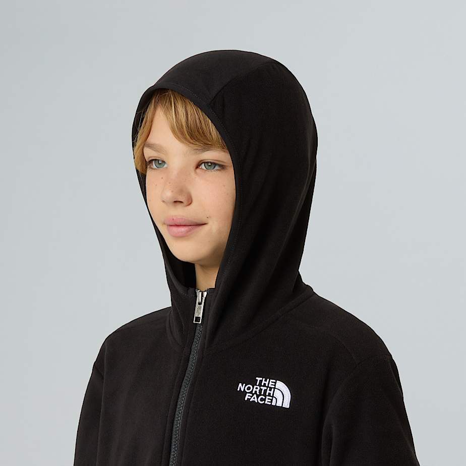 Teens Glacier Hooded Fleece Jacket TNF ALT4
