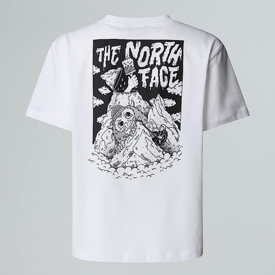 Sports OversizedTshirt met print en zakje voor jongens TNF TNF White ALT21