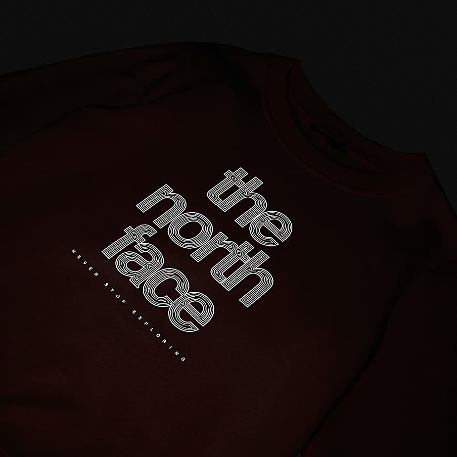 Reflective Logo Relaxed Sweatshirt Girl TNF ALT16