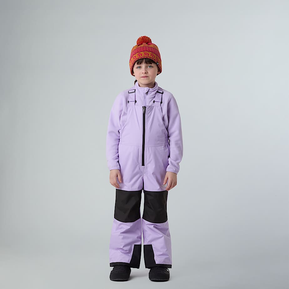 Kids Freedom Insulated Bib Trousers TNF Lite Lilac HERO
