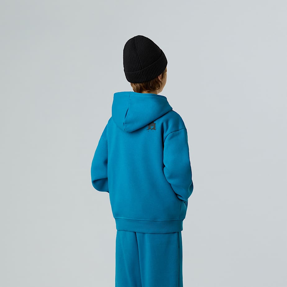 Boys Sports Oversized Graphic Hoodie TNF Dusk Blue ALT2